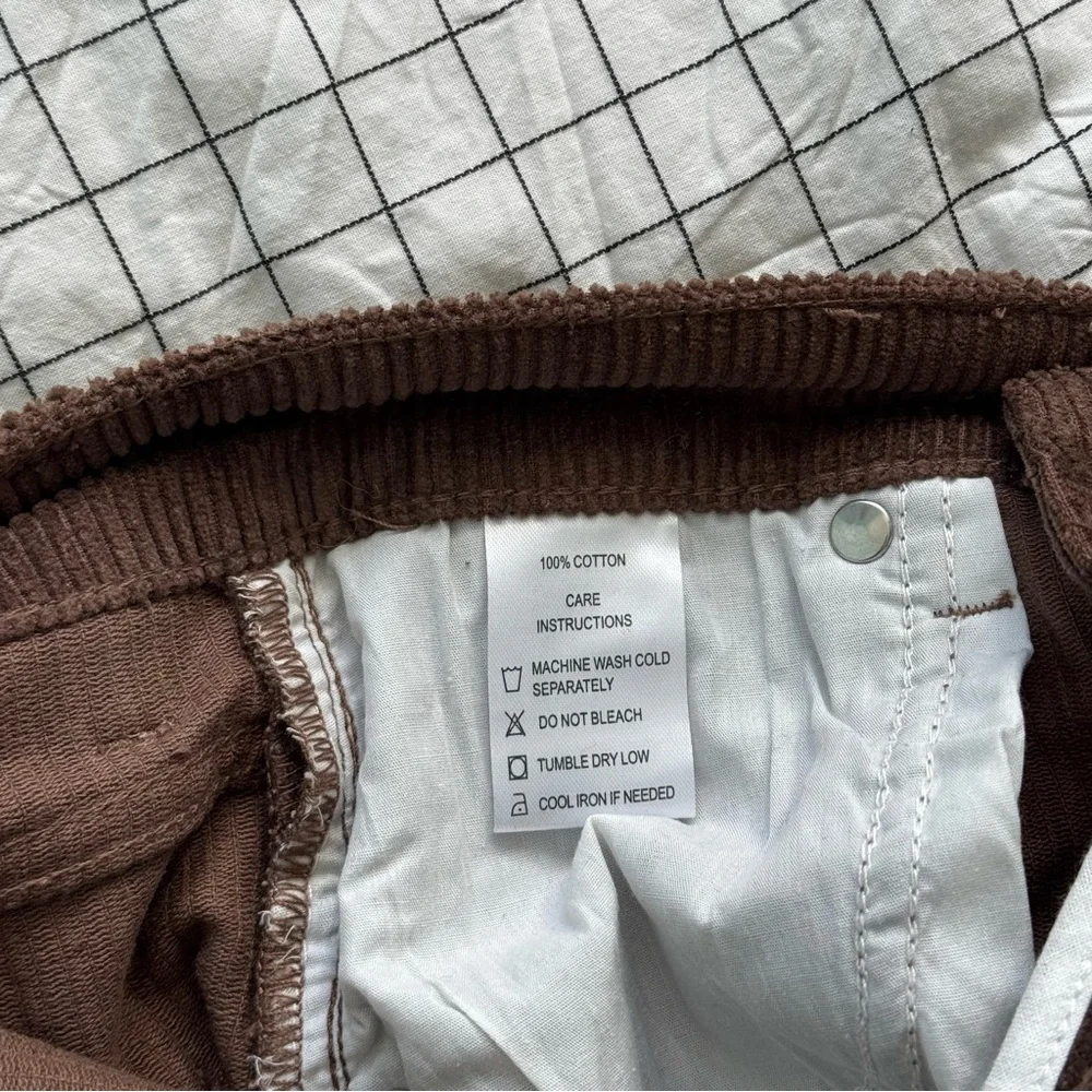Motel Rocks dark brown parallel corduroy jeans/pants - Picture 9 of 12